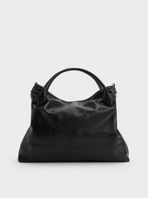 حقيبة دلفينا ذات السلسلة, أسود كلاسيكي, hi-res