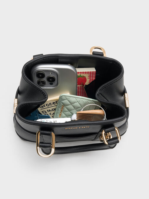 حقيبة حمل صغيرة على شكل كلب سكوتي, أسود, hi-res