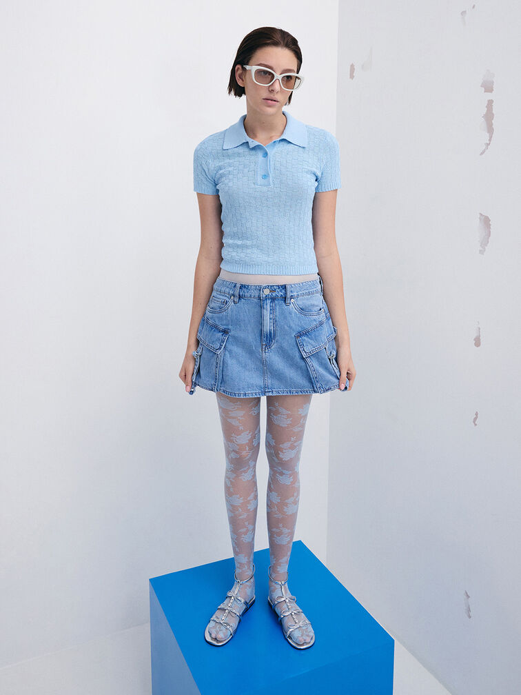 نظارة شمسية مايفا كات آي أسيتات مُعاد تدويره, أبيض طباشيري, hi-res