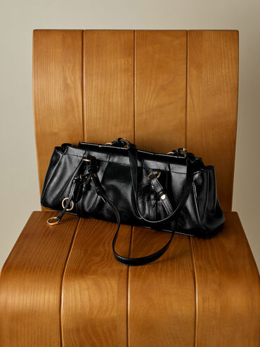 شنطة كتف بريتون, أسود, hi-res