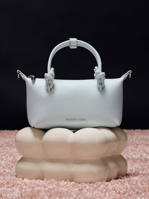 Sammie Knotted-Handle Tote Bag, Sea Salt Blue, hi-res