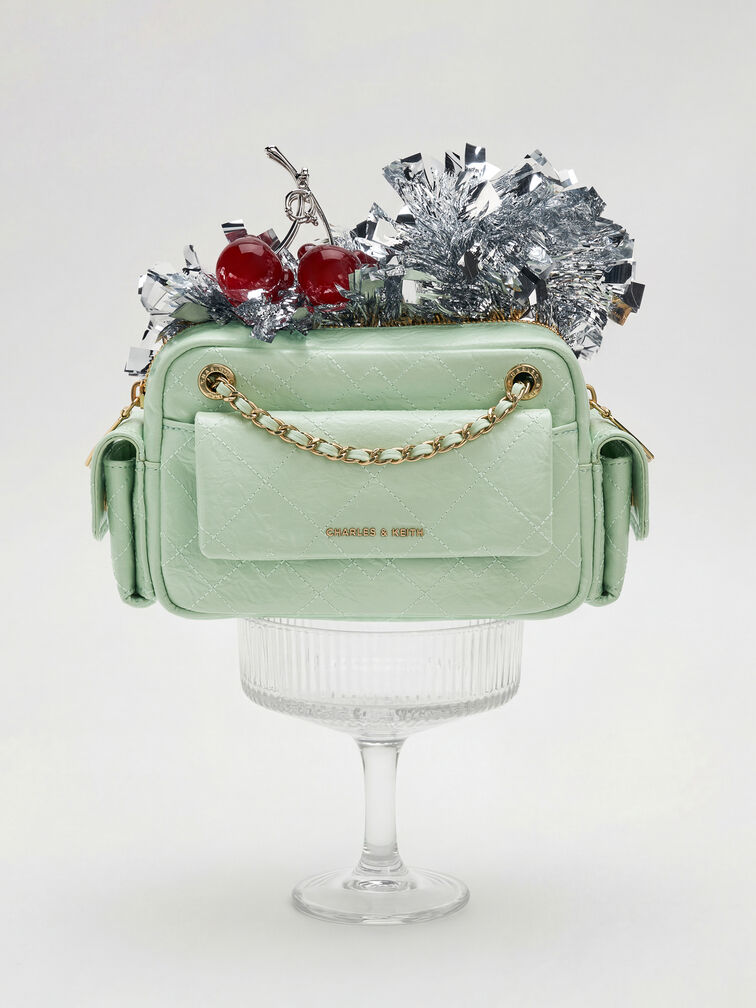 حقيبة كروسبودي "ديو" مبطنة, أخضر نعناعي, hi-res