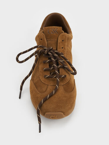 Jace Suede Sneakers, Brown, hi-res