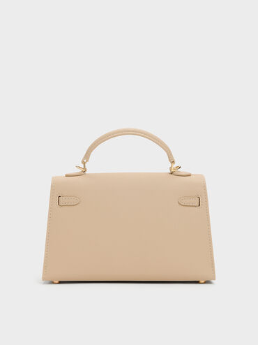 Tricha Knotted-Belt Top Handle Bag, Sand Beige, hi-res