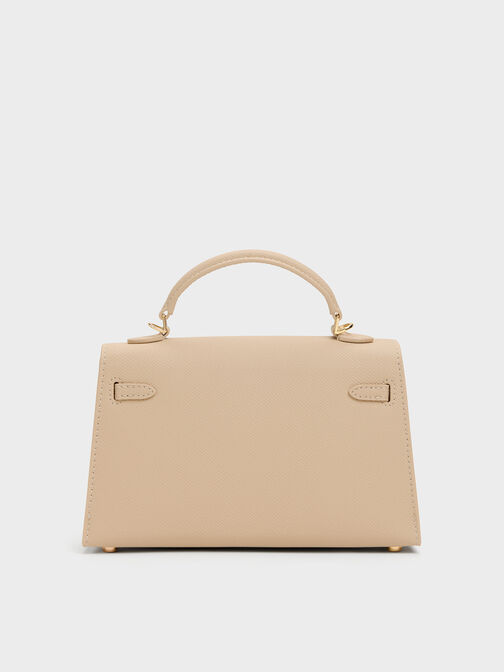 Tricha Knotted-Belt Top Handle Bag, Sand Beige, hi-res