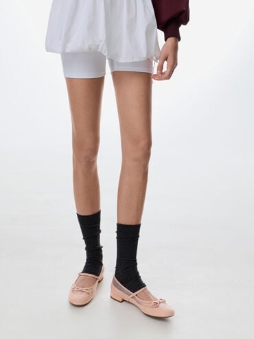 Mulligan Faux Suede & Mesh Mary Janes, Blush, hi-res