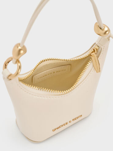 Micro Augustine Eel-Effect Bag, Cream, hi-res