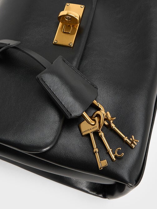 Kerry Chain-Handle Crossbody Bag, Black, hi-res