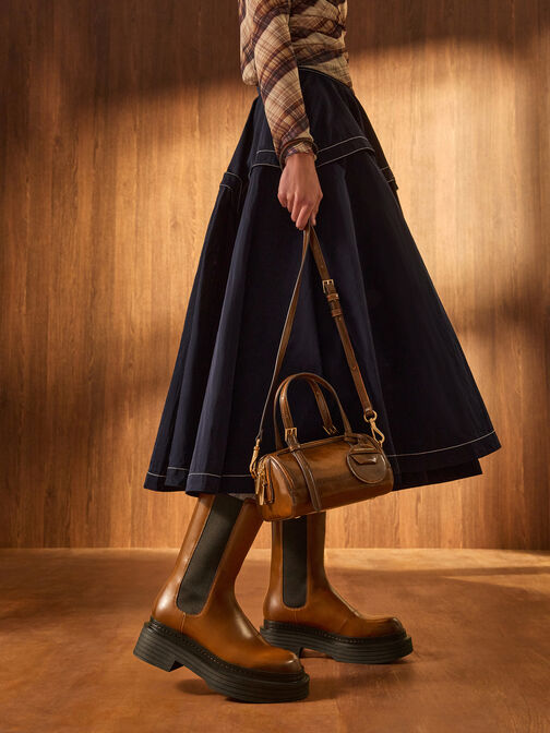 Enola Bowling Bag, Tan, hi-res