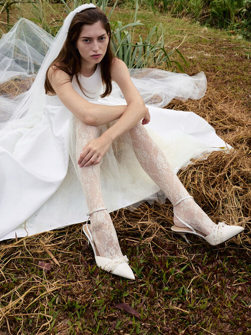 حذاء كعب ليدا ساتان بحزام كاحل مزين بالخرز, أبيض, hi-res