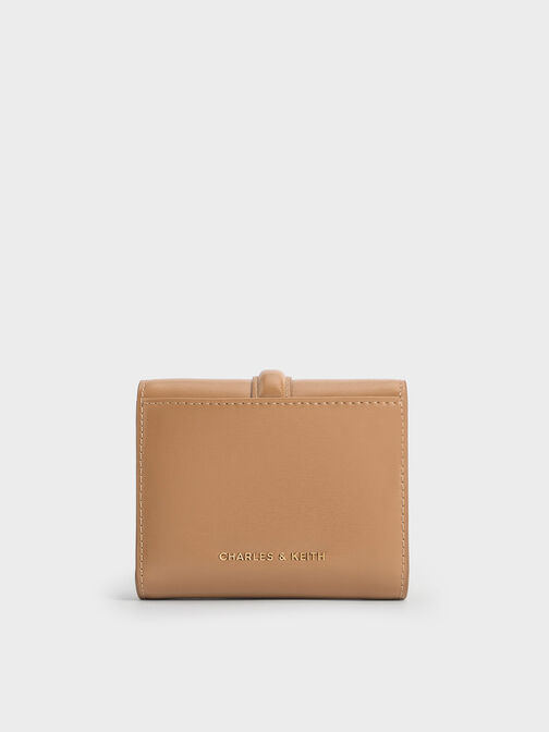 Wisteria Metallic-Accent Wallet, Tan, hi-res