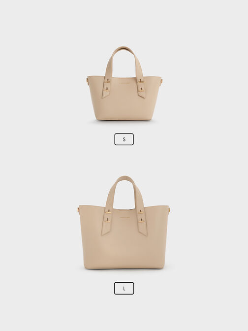 Mini Shania Double-Handle Tote Bag, Dusted Oat, hi-res