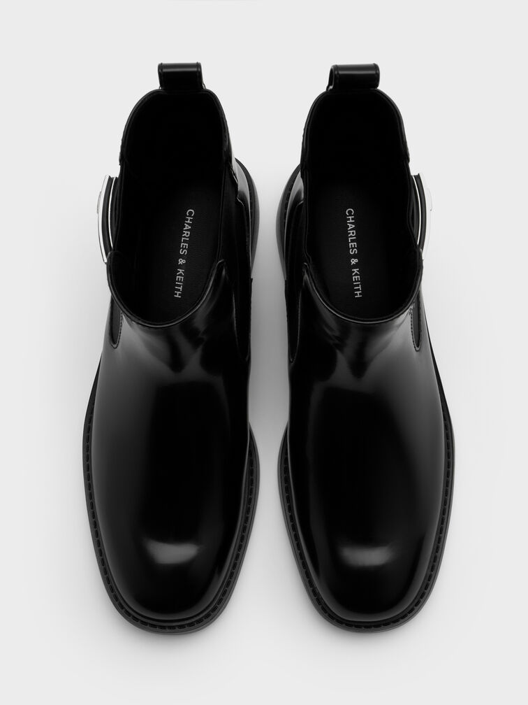 بوت لاندو تشيلسي بمشبك ميتاليك, صندوق أسود, hi-res