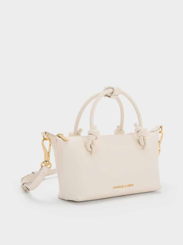 Sammie Knotted-Handle Tote Bag, Cream, hi-res