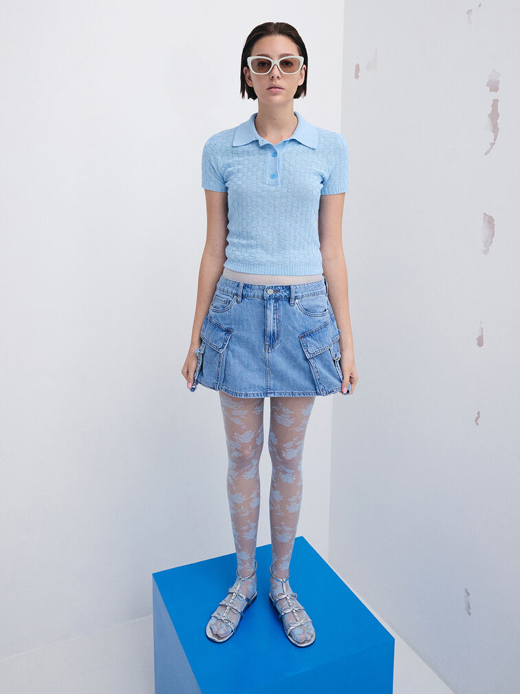 نظارة شمسية مايفا كات آي أسيتات مُعاد تدويره, أبيض طباشيري, hi-res