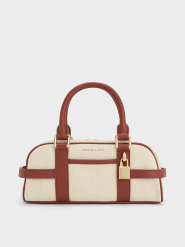 Scottie Canvas Bowling Bag, Brick, hi-res