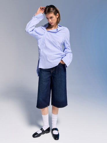 Yara Mary Jane Flats, Black, hi-res