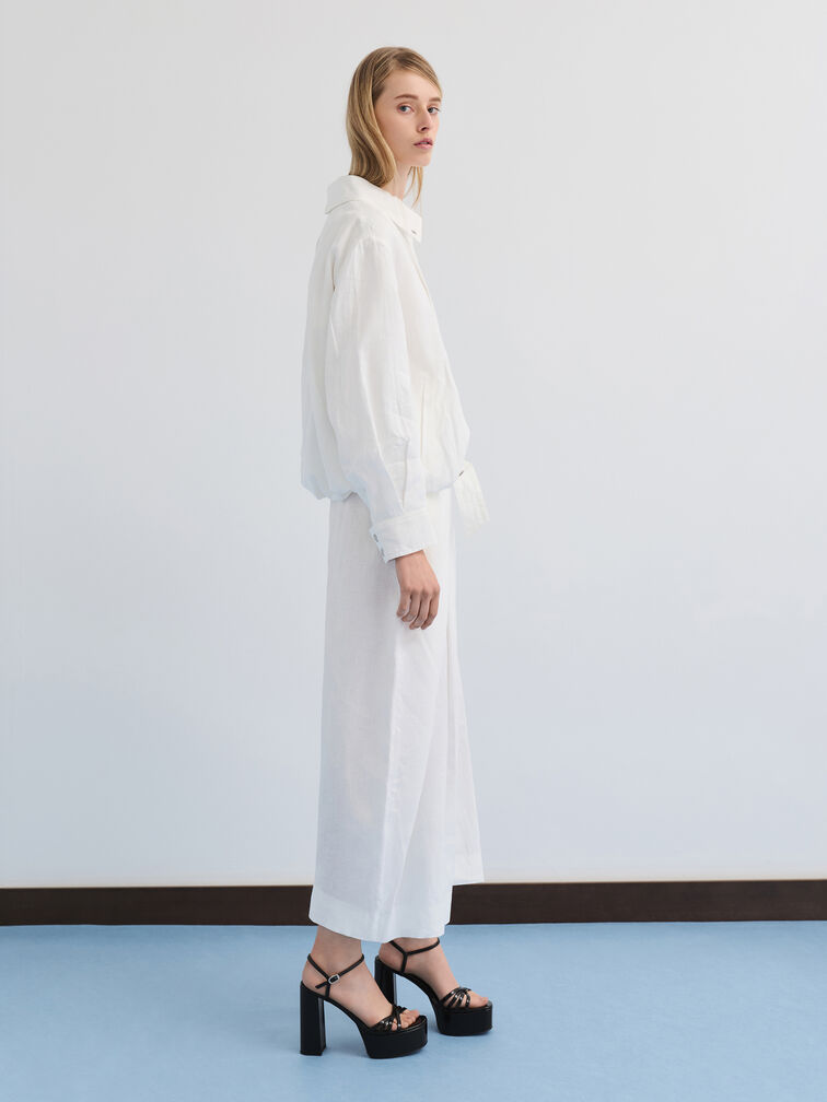 Georgina Ankle-Strap Platform Sandals, Black Boxed, hi-res