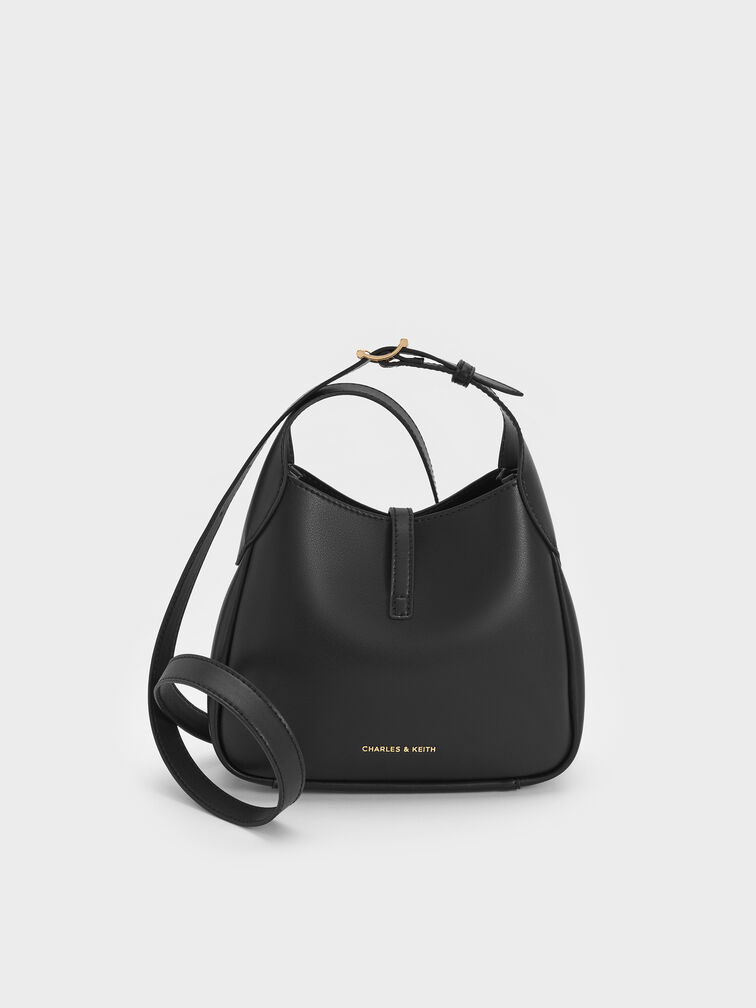 Mini Adalyn Hobo Bag, Black, hi-res