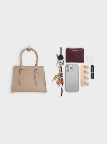 حقيبة توت من ألين بتصميم متماسك على شكل شبه منحرف, تاوب, hi-res