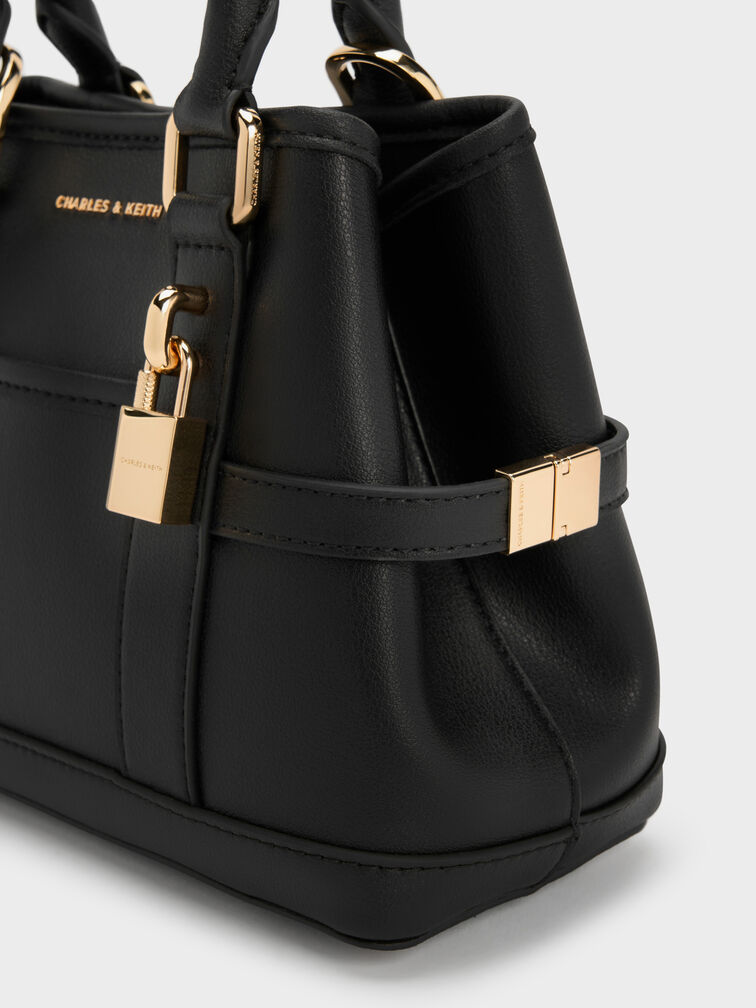 حقيبة حمل صغيرة على شكل كلب سكوتي, أسود, hi-res