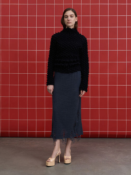 صنادل لامعة بنعل مرتفع وكعب رفيع مع فتحة أمامية, لون البشرة الطبيعي, hi-res