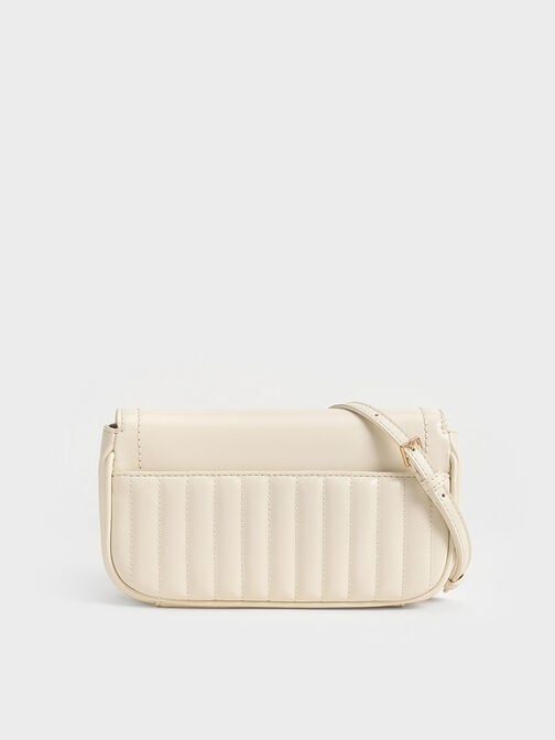 Mini Donna Crinkle-Effect Bag, Cream, hi-res