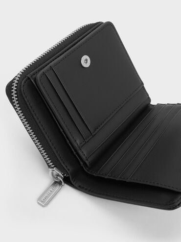 Finley Zip-Around Small Wallet, Noir, hi-res