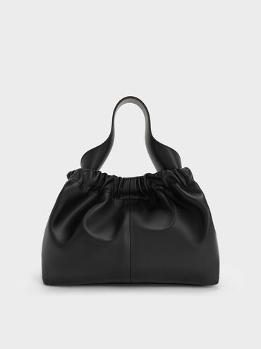 شنطة بمقبض سلسلة, أسود, hi-res