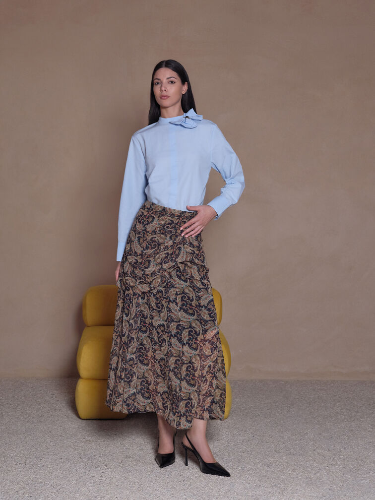 Leather Slingback Stiletto Pumps, Black Boxed, hi-res