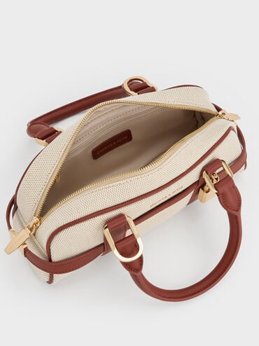 Scottie Canvas Bowling Bag, Brick, hi-res