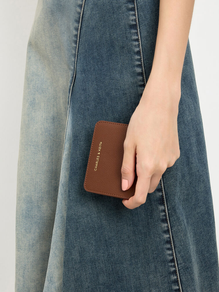 محفظة صغيرة كيلي بسحّاب علوي, بني داكن, hi-res