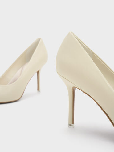 Emmy Stiletto Heel Pumps, Chalk, hi-res