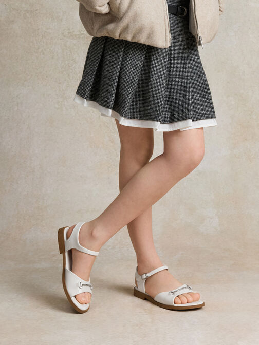 صندل ميتالك, أبيض طباشيري, hi-res