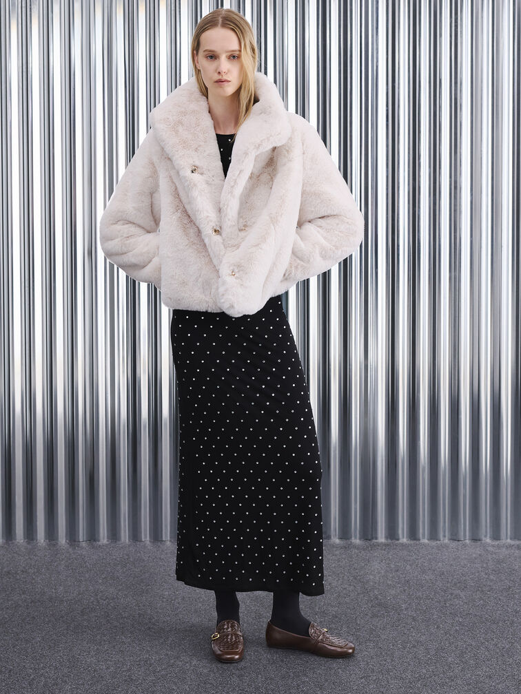 Woven Buckle-Strap Loafers, Dark Brown, hi-res