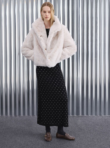 Woven Buckle-Strap Loafers, Dark Brown, hi-res