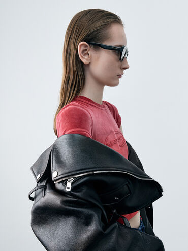 نظارة شمسية أونيكس كات آي أسيتات مُعاد تدويره, أسود, hi-res