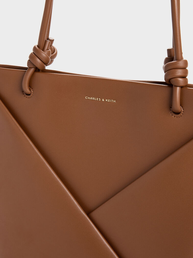 Midori Geometric Tote Bag, Chocolate, hi-res