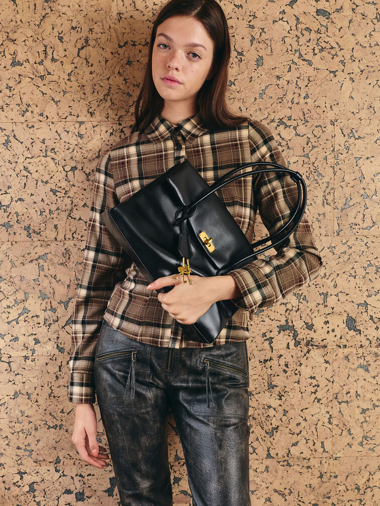 حقيبة توت "كيري" ترابيز, أسود, hi-res