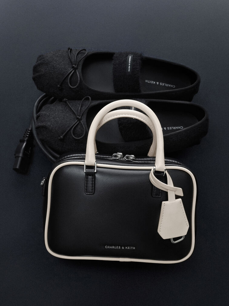 Mini Sianna Two-Tone Bowling Bag, Multi, hi-res