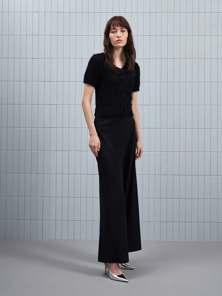 Flores Metallic Gem-Strap Slingback Pumps, Silver, hi-res