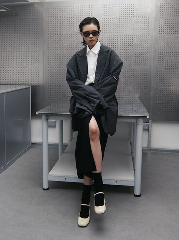 حذاء ماري جين من الجلد اللامع بكعب عالٍ عريض, أبيض طباشيري, hi-res