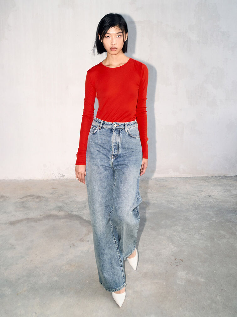 Emmy Pointed-Toe Stiletto Pumps, Chalk, hi-res