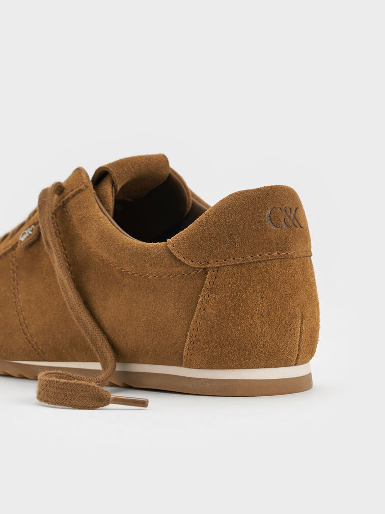 Jace Suede Sneakers, Brown, hi-res