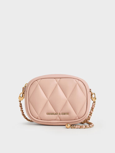 Arwen Quilted Mini Bag, Light Pink, hi-res