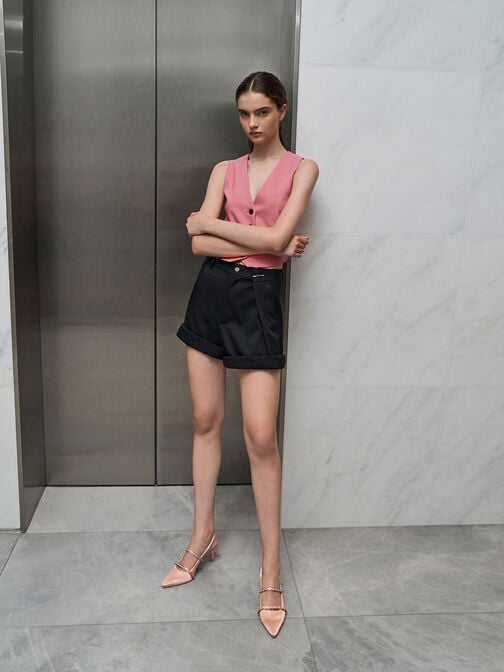 حذاء ماري جين ساتان بكعب وحزام خلفي مزين بالكريستال, لون البشرة الطبيعي, hi-res