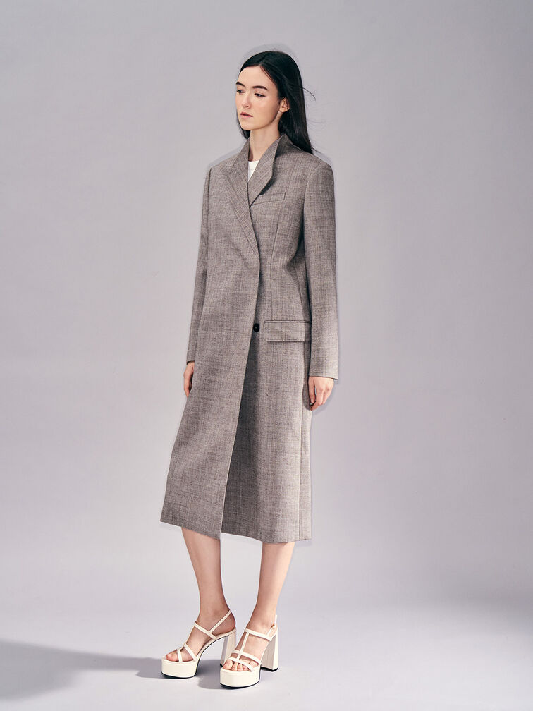 Patent T-Bar Strappy Platform Sandals, Chalk, hi-res