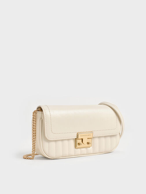Mini Donna Crinkle-Effect Bag, Cream, hi-res