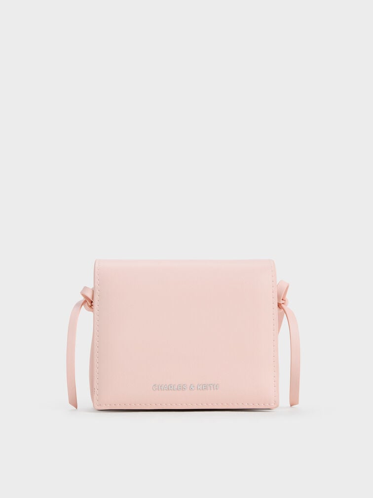Hazel Bow Small Wallet, Soft Pink, hi-res