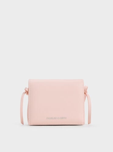 Hazel Bow Small Wallet, Soft Pink, hi-res